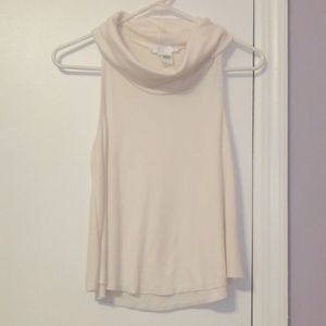 UO swing cowl neck top white